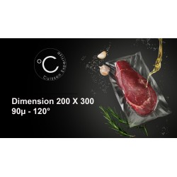 SAC CUISSON SOUS VIDE - 1000 poches -120°C - 200X300 - 90µ